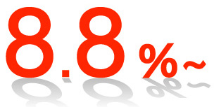 貸款・財務公司(財務) - Lowest rate in the industry 8.8%